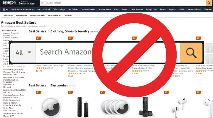 Search Suppressed on Amazon